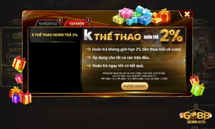Điều khoản Điều khoản khi sử dụng chương trình khuyến mãi tại Go88