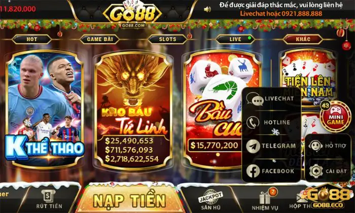 liên hệ Trường hợp cần liên hệ hỗ trợ Go88