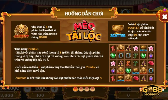 mèo tài lộc go88 Luật chơi Mèo Tài Lộc bạn cần nắm được