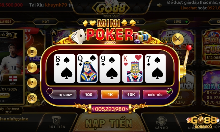 mini poker go88 Khái quát Mini Poker Go88