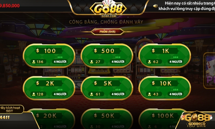 phỏm go88 Thuật ngữ và luật chơi Phỏm