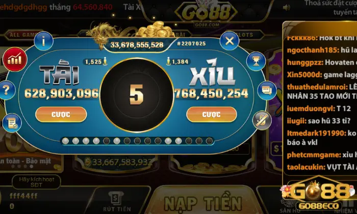 tài xỉu Go88 Các bước cơ bản khi chơi tài xỉu tại Go88