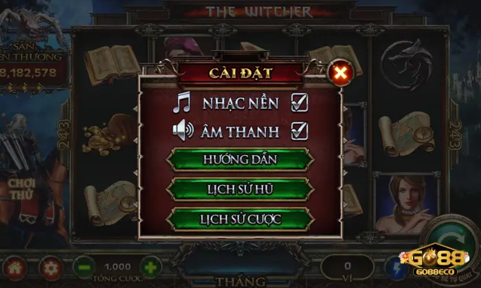 Mục cài đặt của The Witcher hỗ trợ gì cho người chơi