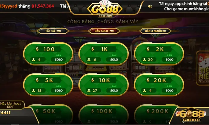tiến lên miền nam go88 Chi tiết các bước chơi tiến lên miền Nam Go88
